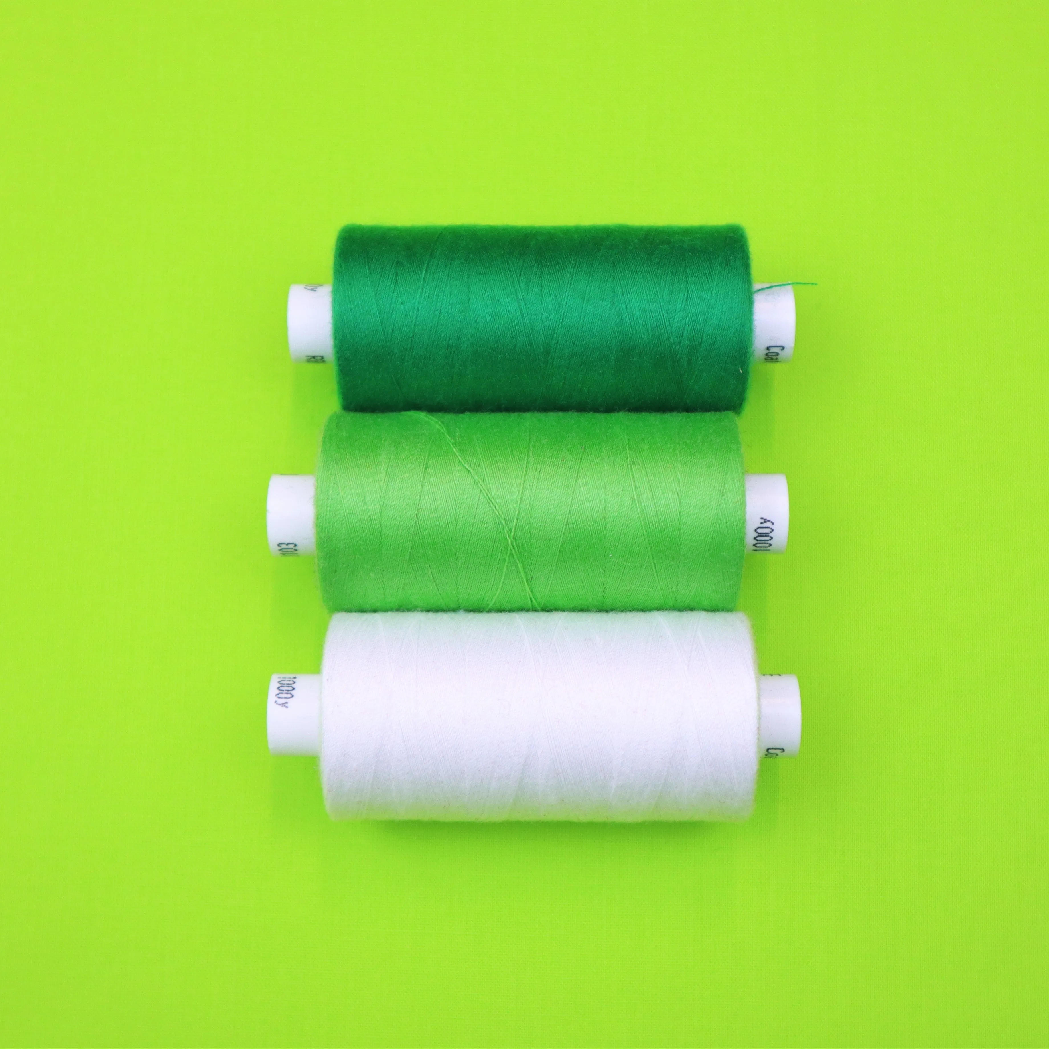 100% Cotton Poplin in Plain Lime Green