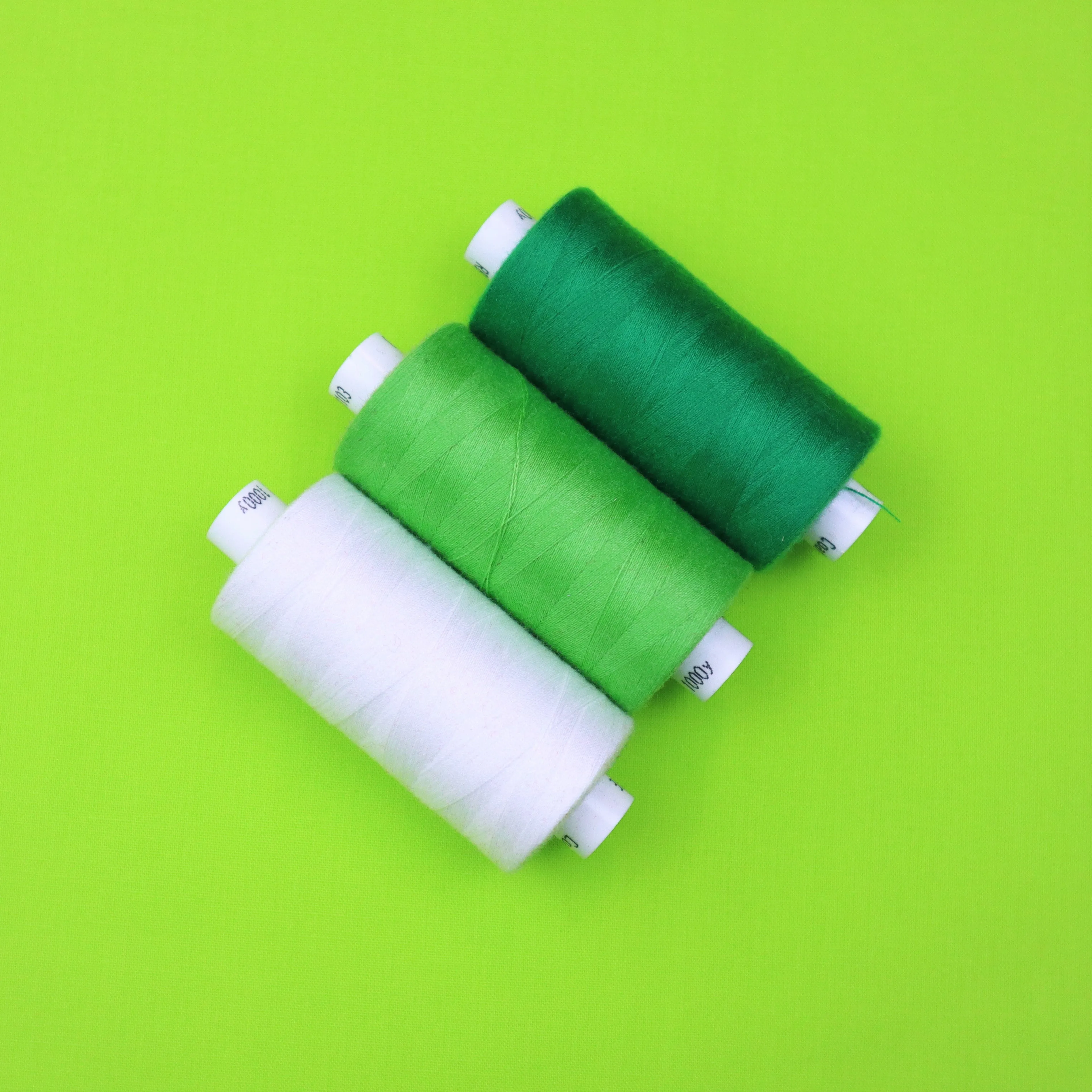 100% Cotton Poplin in Plain Lime Green