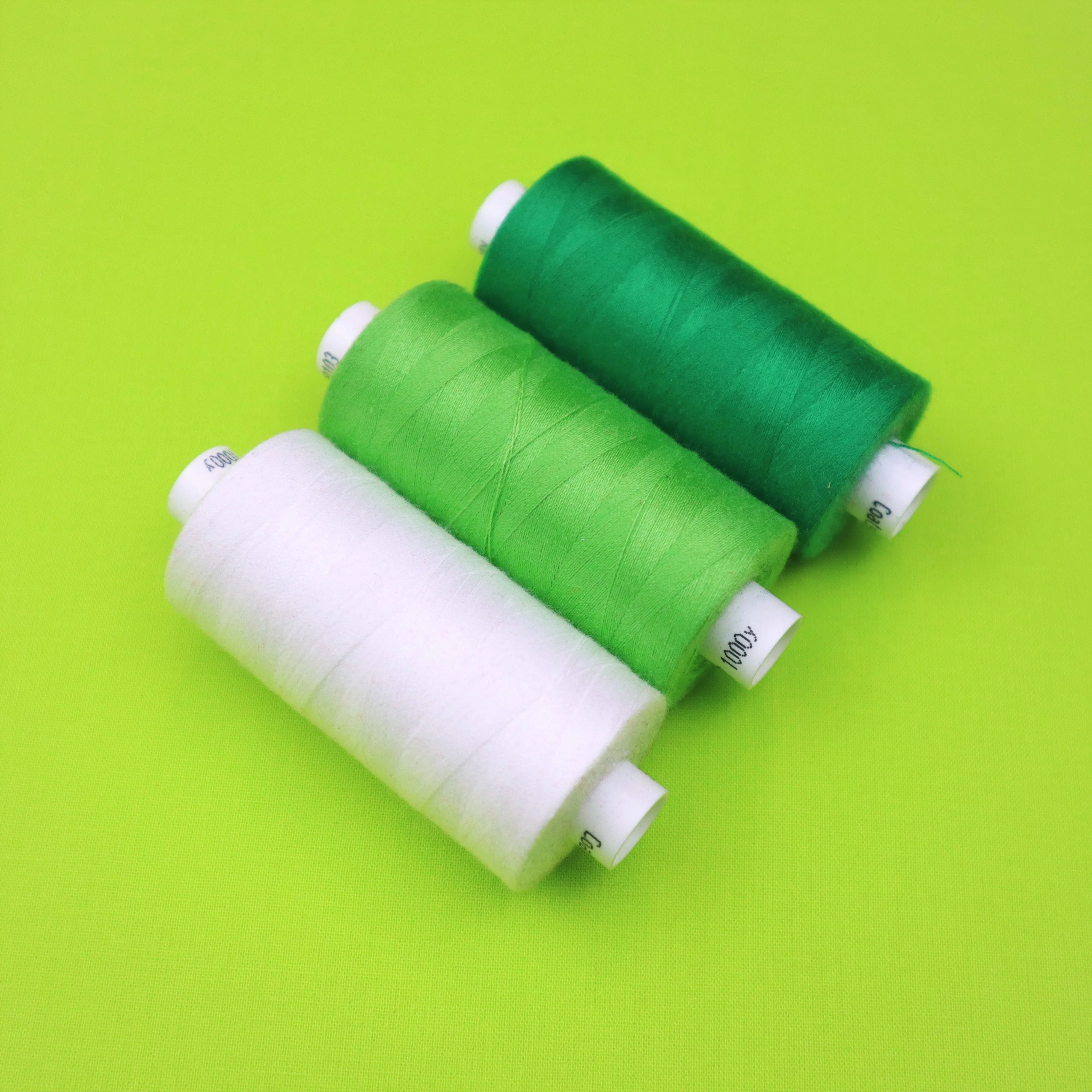 100% Cotton Poplin in Plain Lime Green