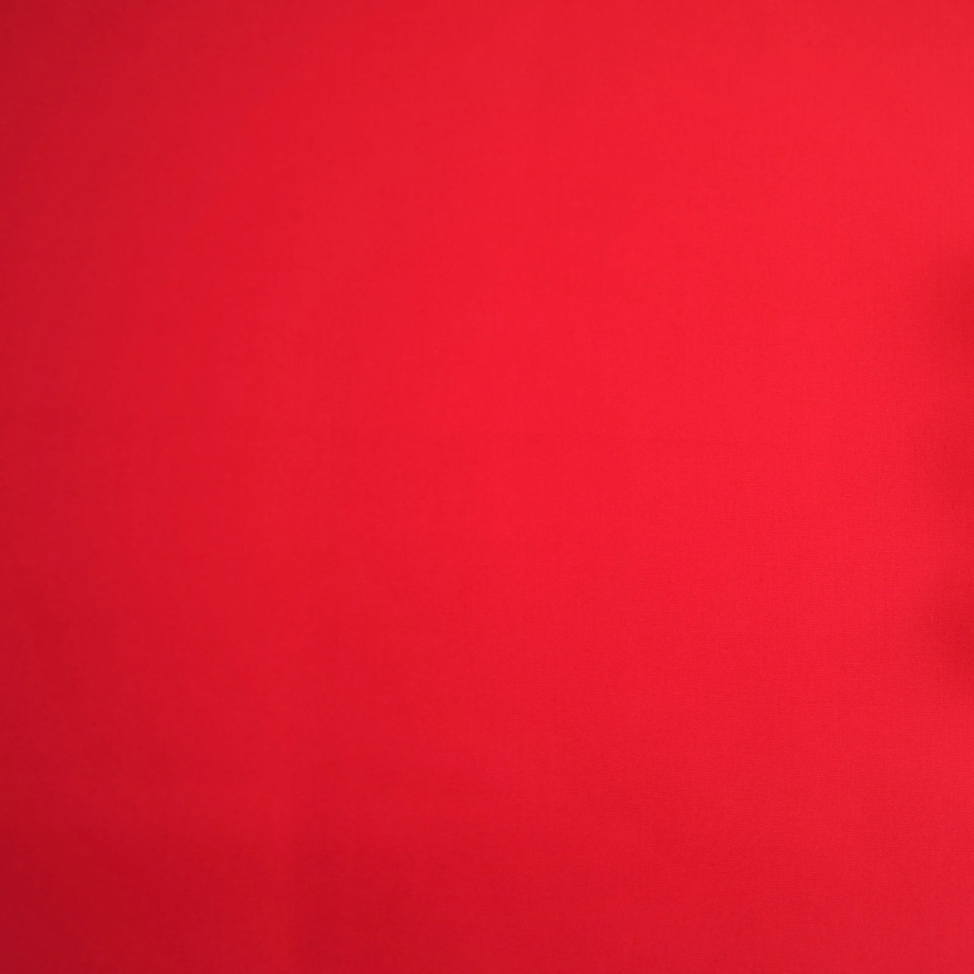 100% Cotton Poplin in Plain Red