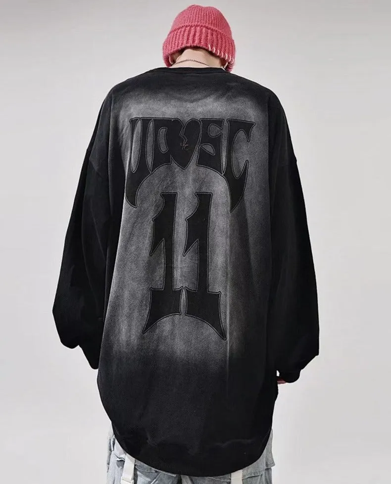 11 Distressed Long Sleeve Top