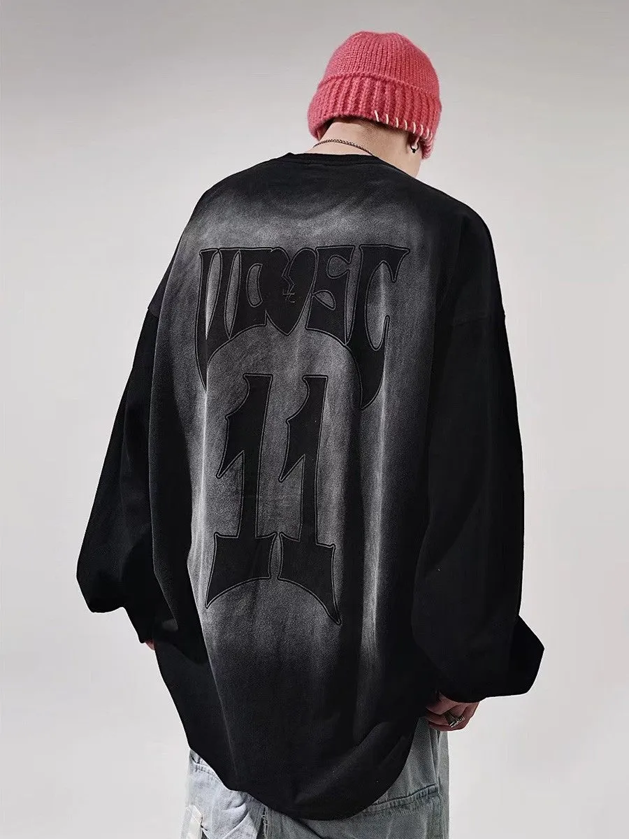 11 Distressed Long Sleeve Top