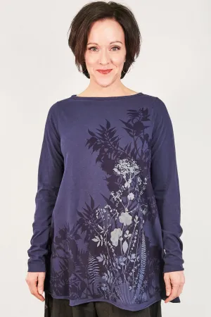 1259 Lisette Top-Indigo Botanical