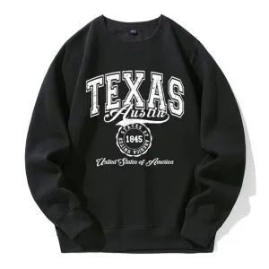 1845 Texas Austin Fleece Warm Hoodies