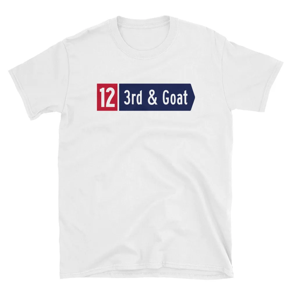 3rd & Goat Tom Brady T Shirt