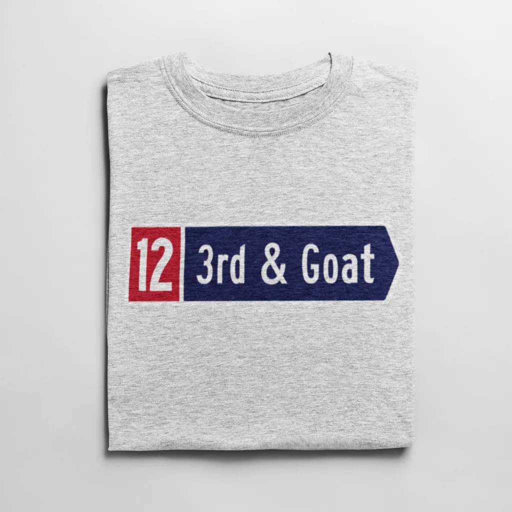 3rd & Goat Tom Brady T Shirt