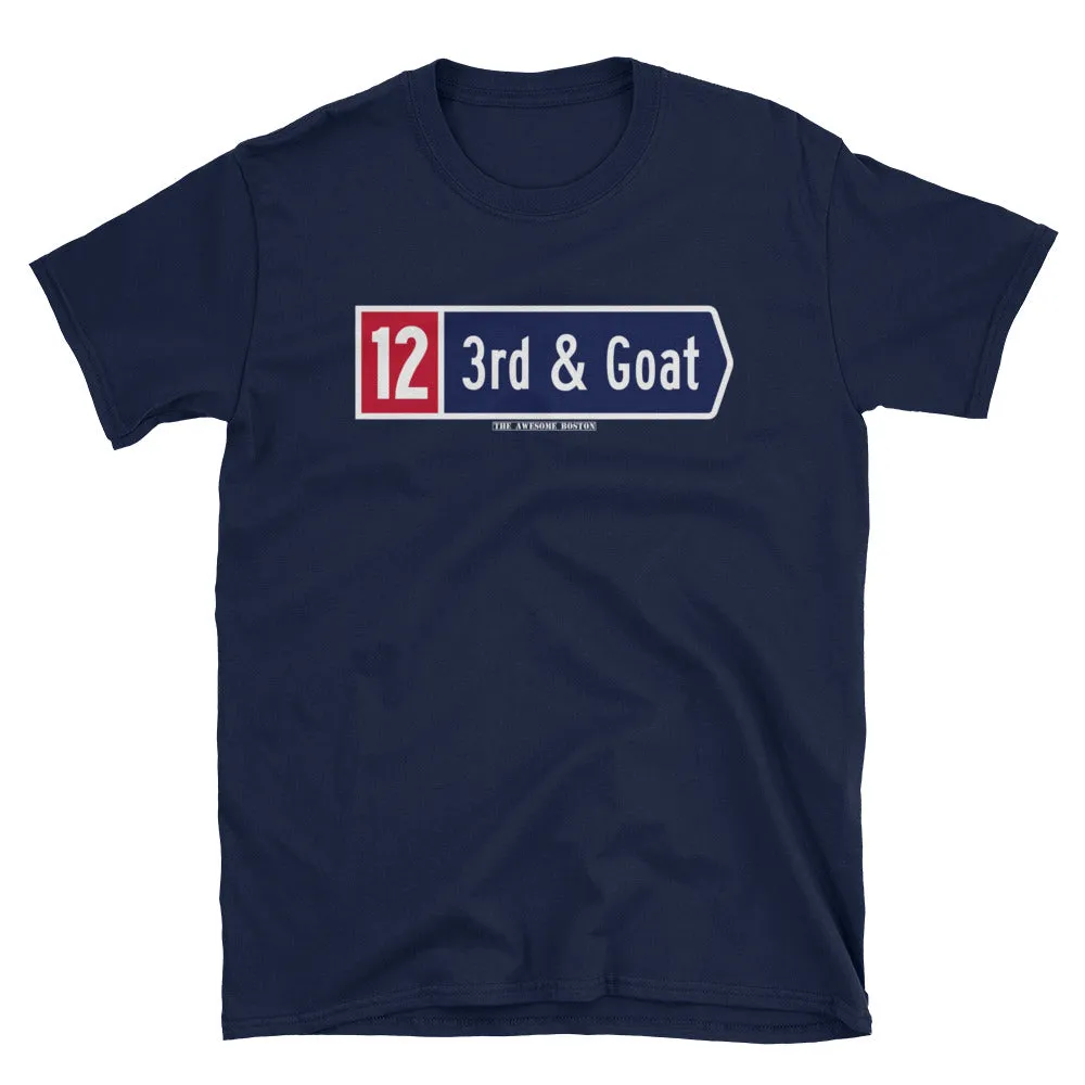 3rd & Goat Tom Brady T Shirt