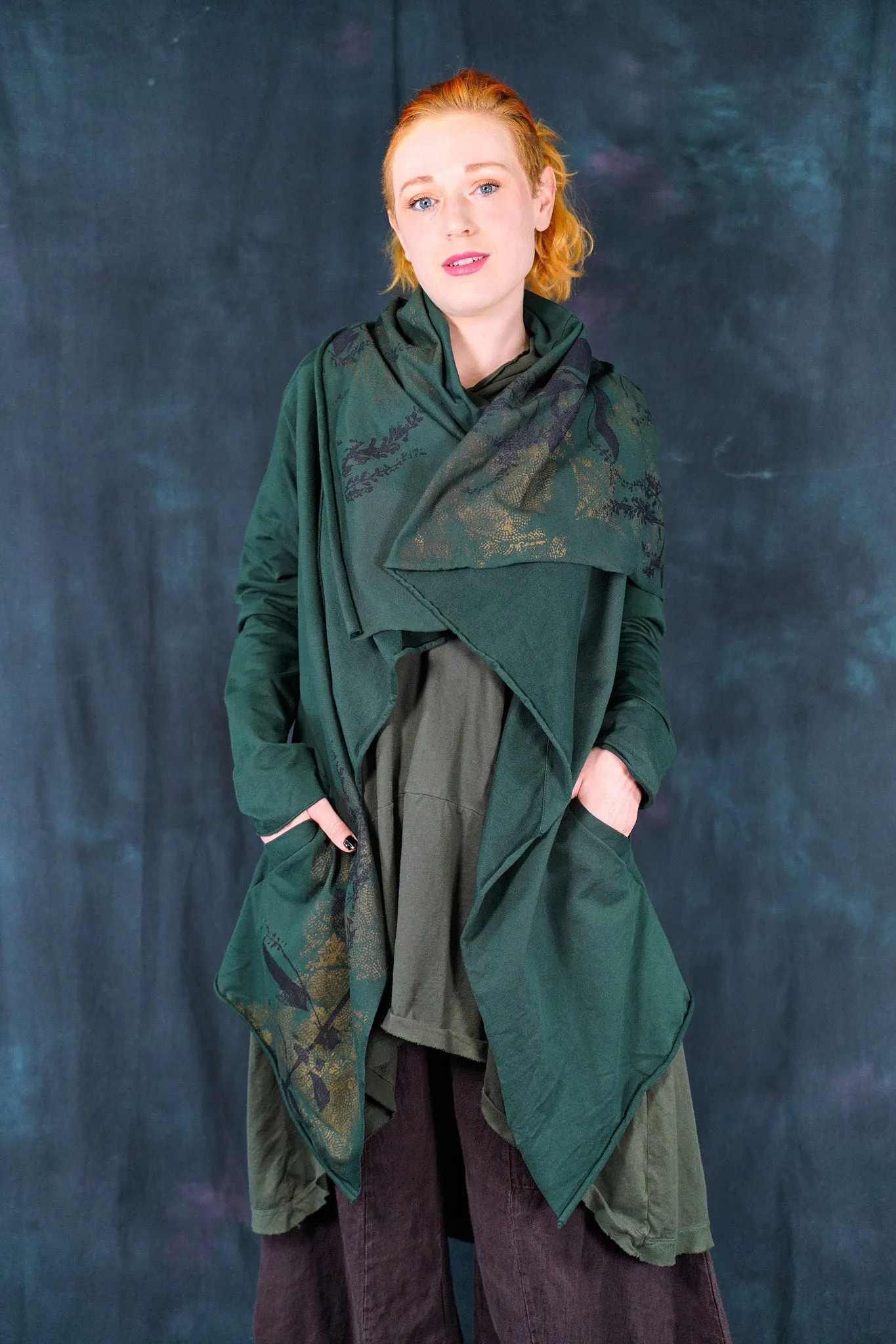 5279 Hi-Lo Drape Cardigan Silas-P