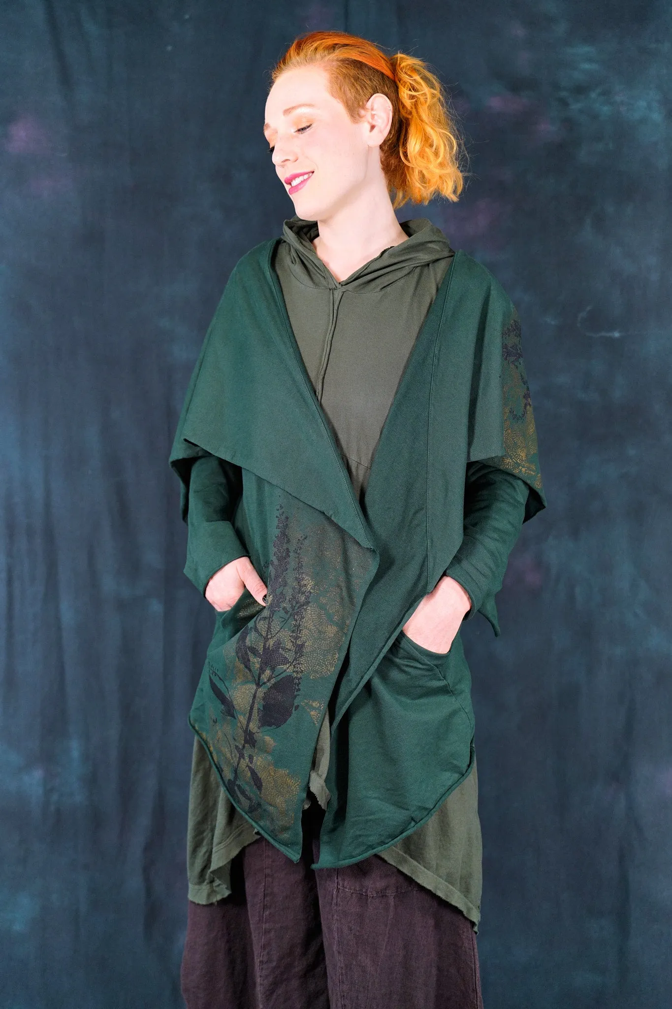 5279 Hi-Lo Drape Cardigan Silas-P