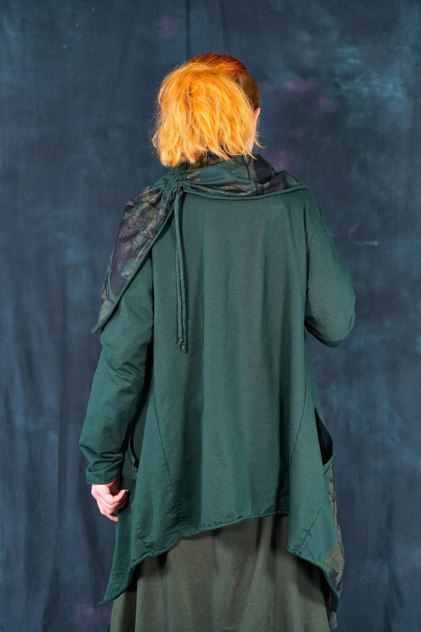 5279 Hi-Lo Drape Cardigan Silas-P