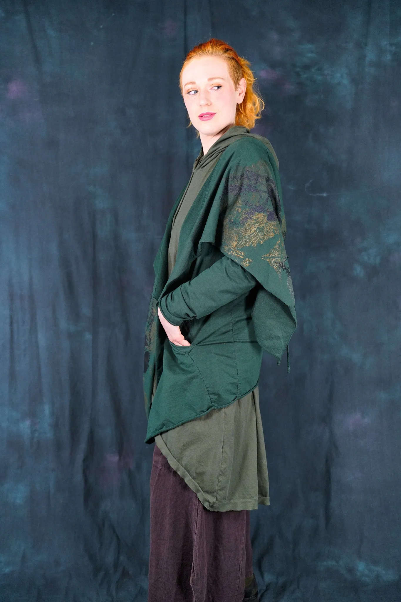 5279 Hi-Lo Drape Cardigan Silas-P