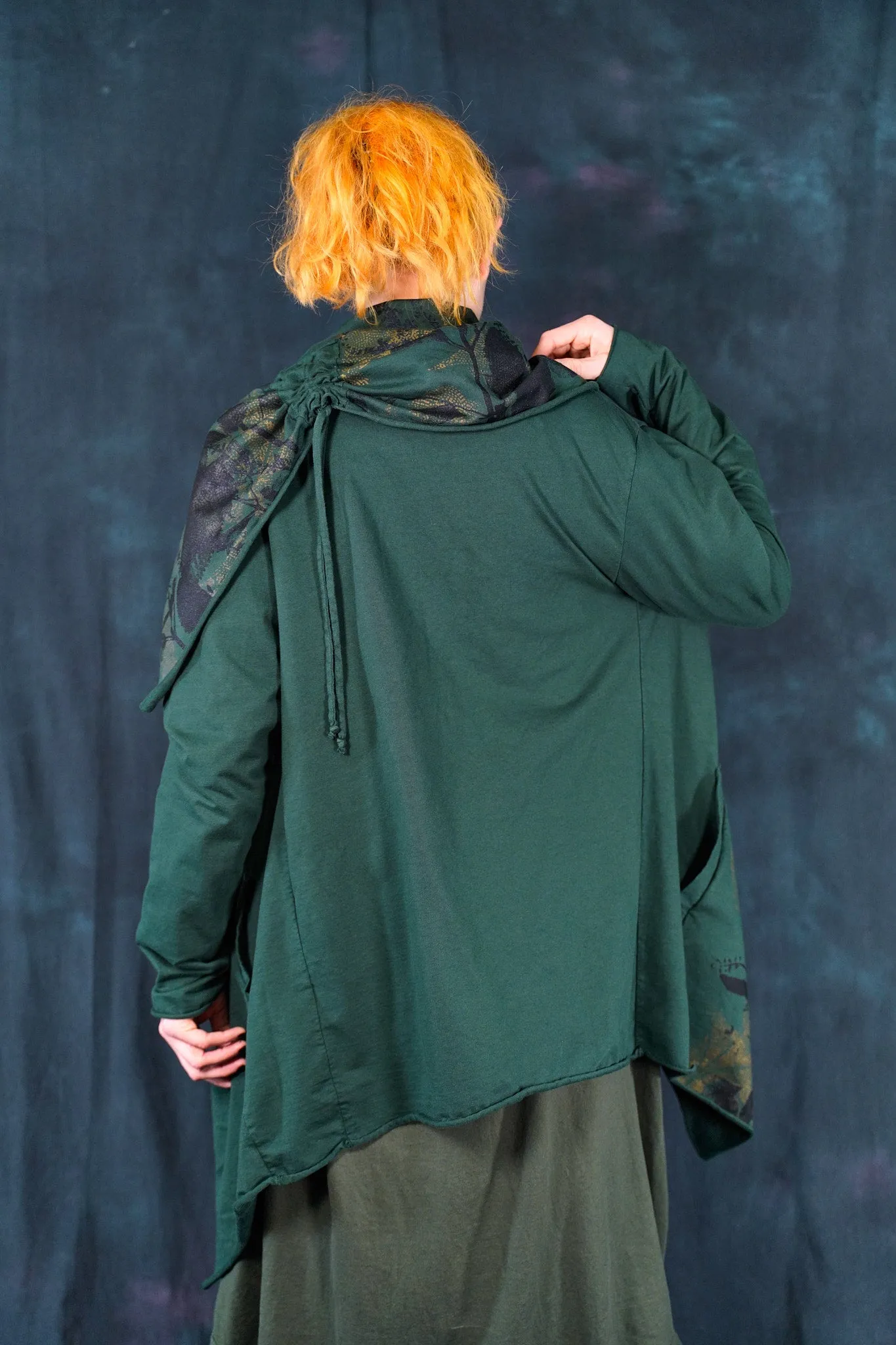 5279 Hi-Lo Drape Cardigan Silas-P