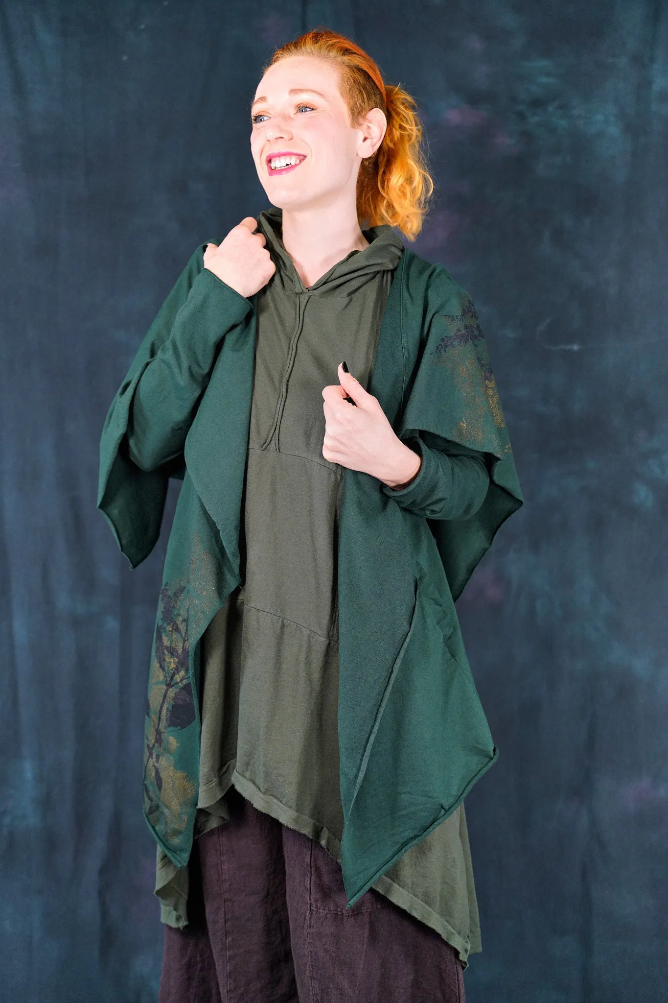 5279 Hi-Lo Drape Cardigan Silas-P