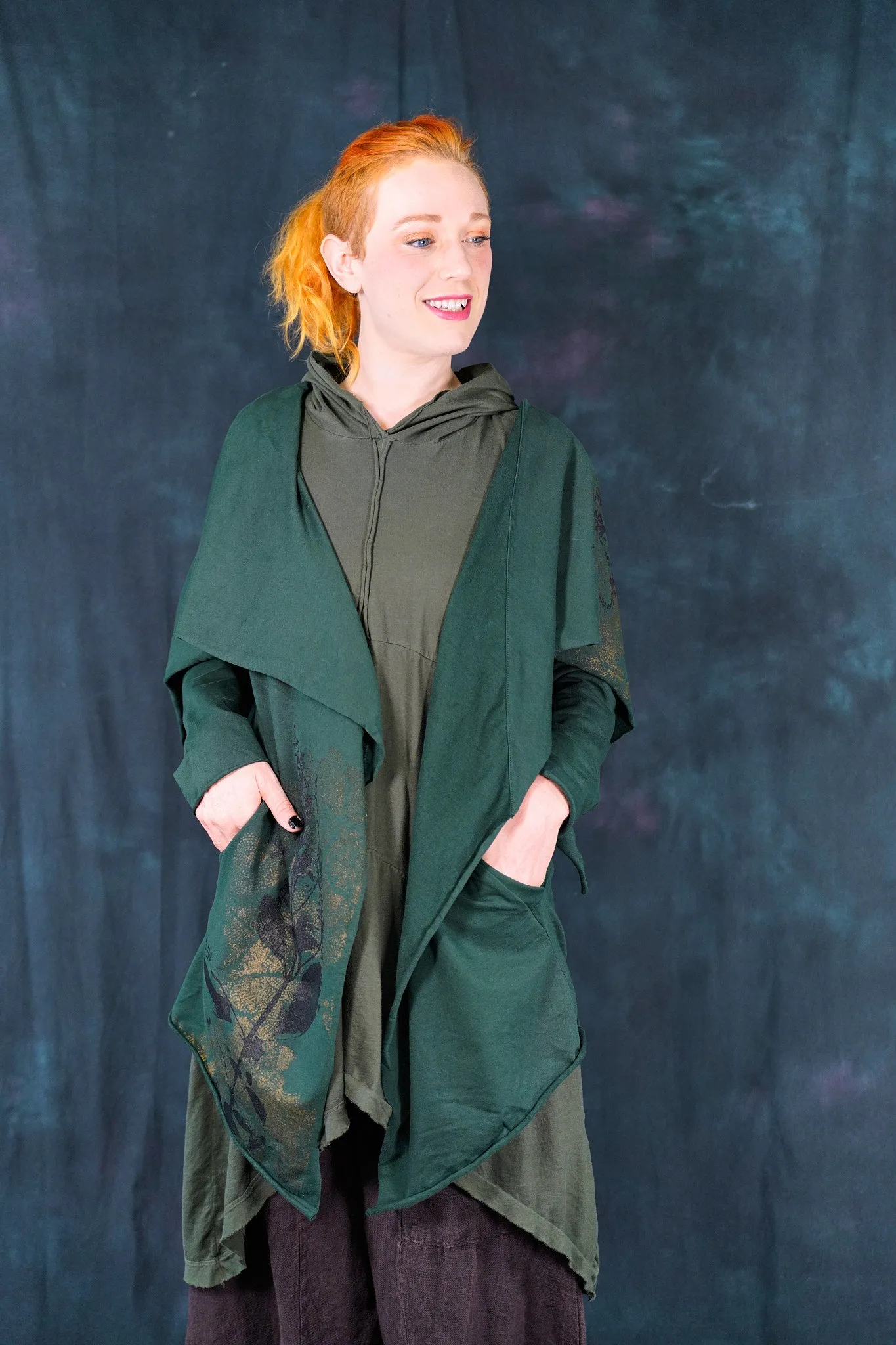 5279 Hi-Lo Drape Cardigan Silas-P