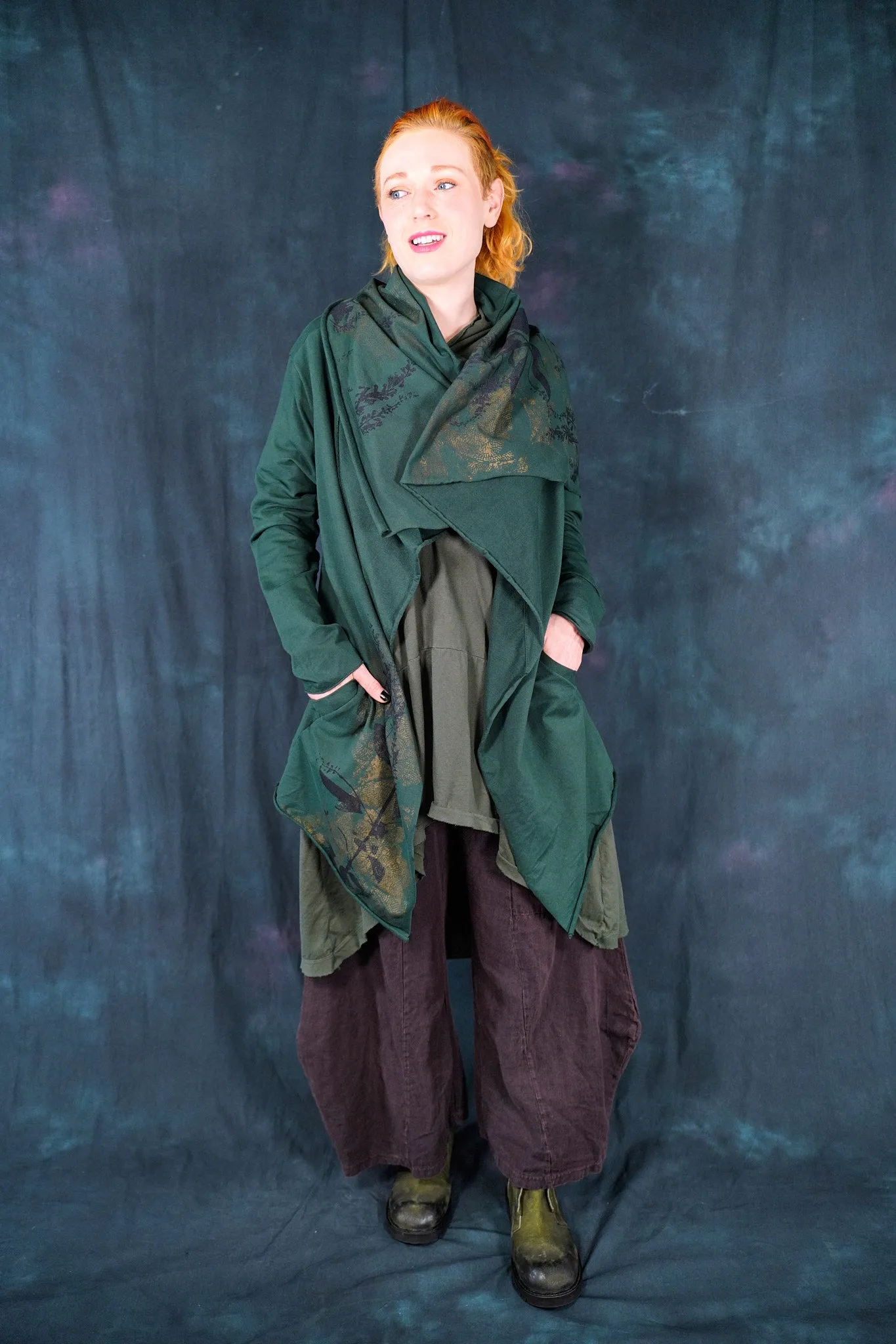 5279 Hi-Lo Drape Cardigan Silas-P