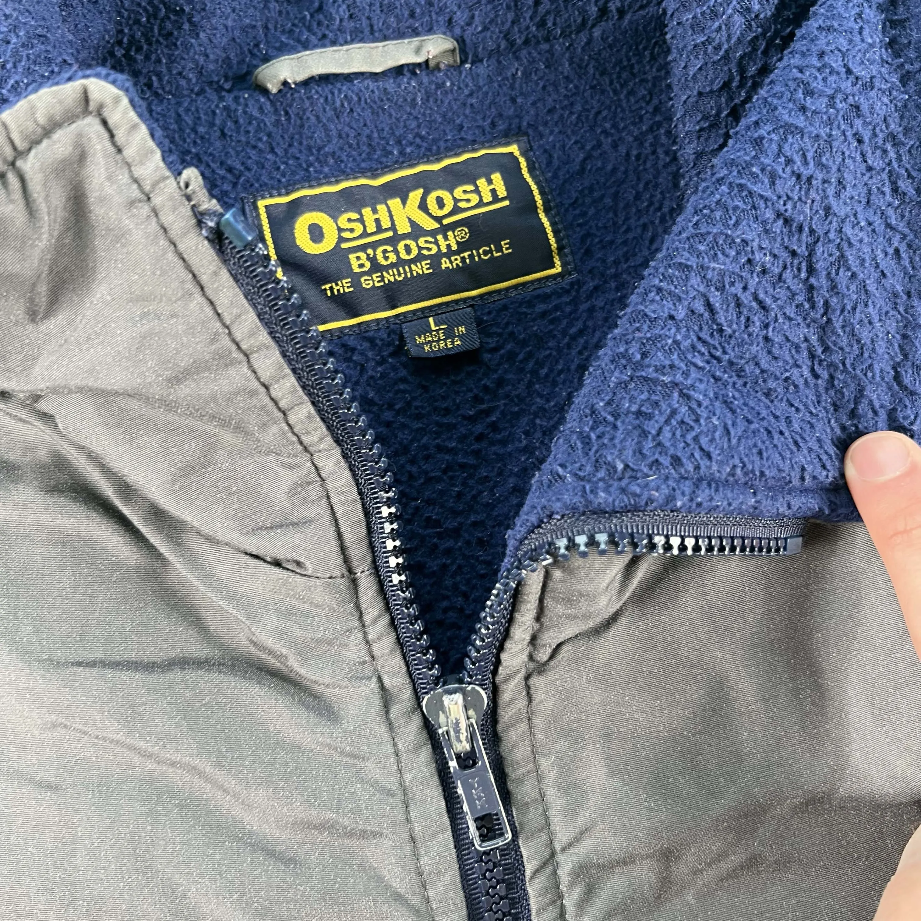 80s Osh'Kosh Fleece Lined Vest- L