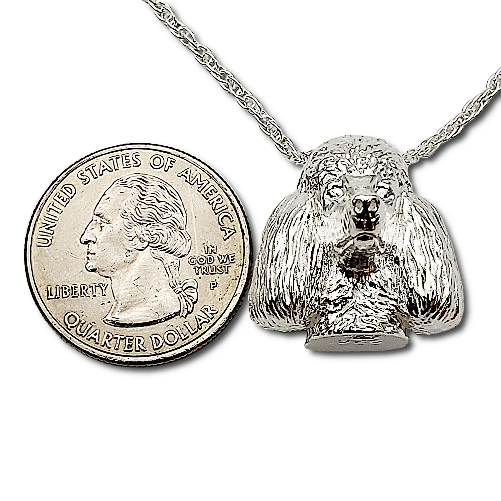 A sterling silver tribute to the Standard Poodle