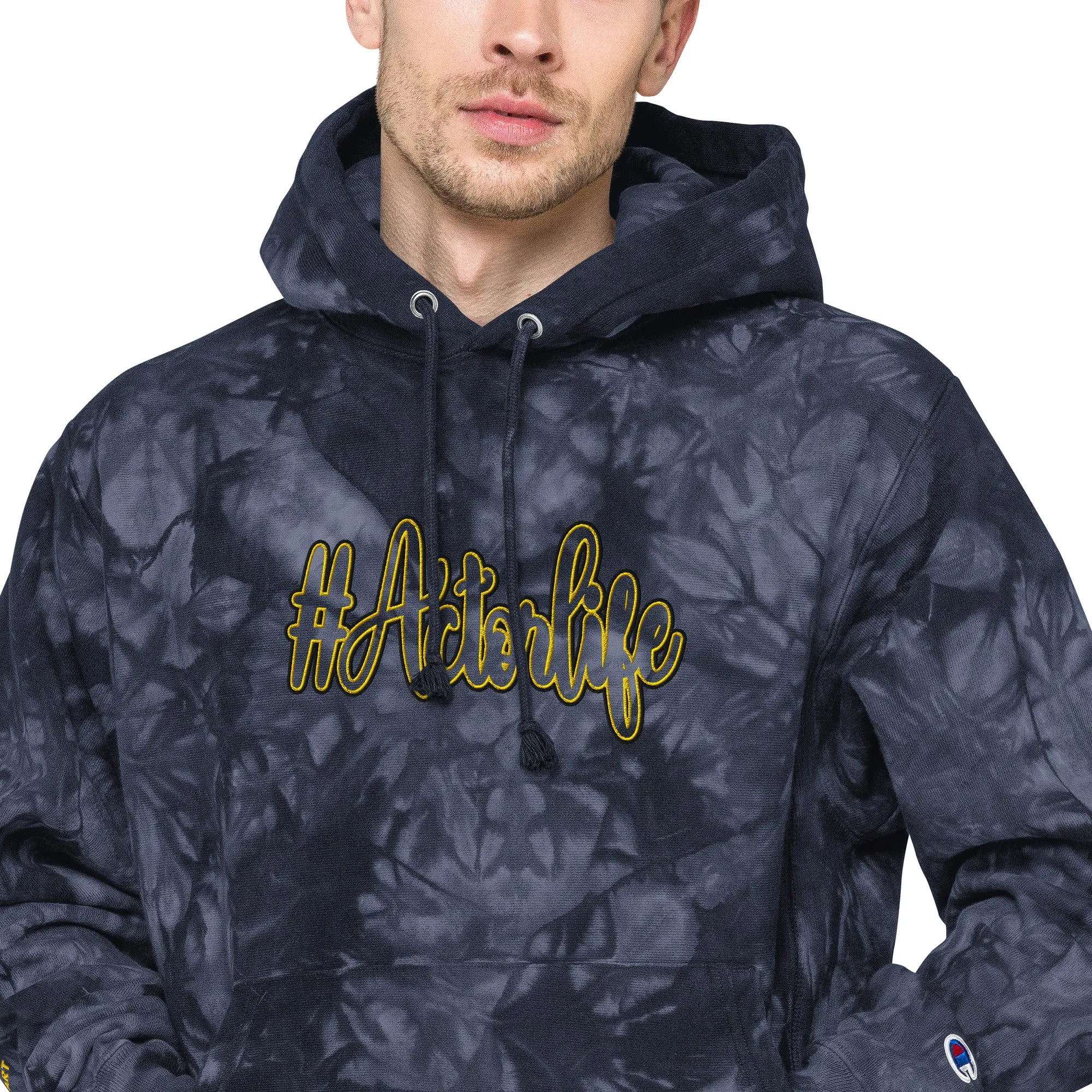 #Actorlife - Embroidered Unisex Champion Tie-Dye THICK Hoodie