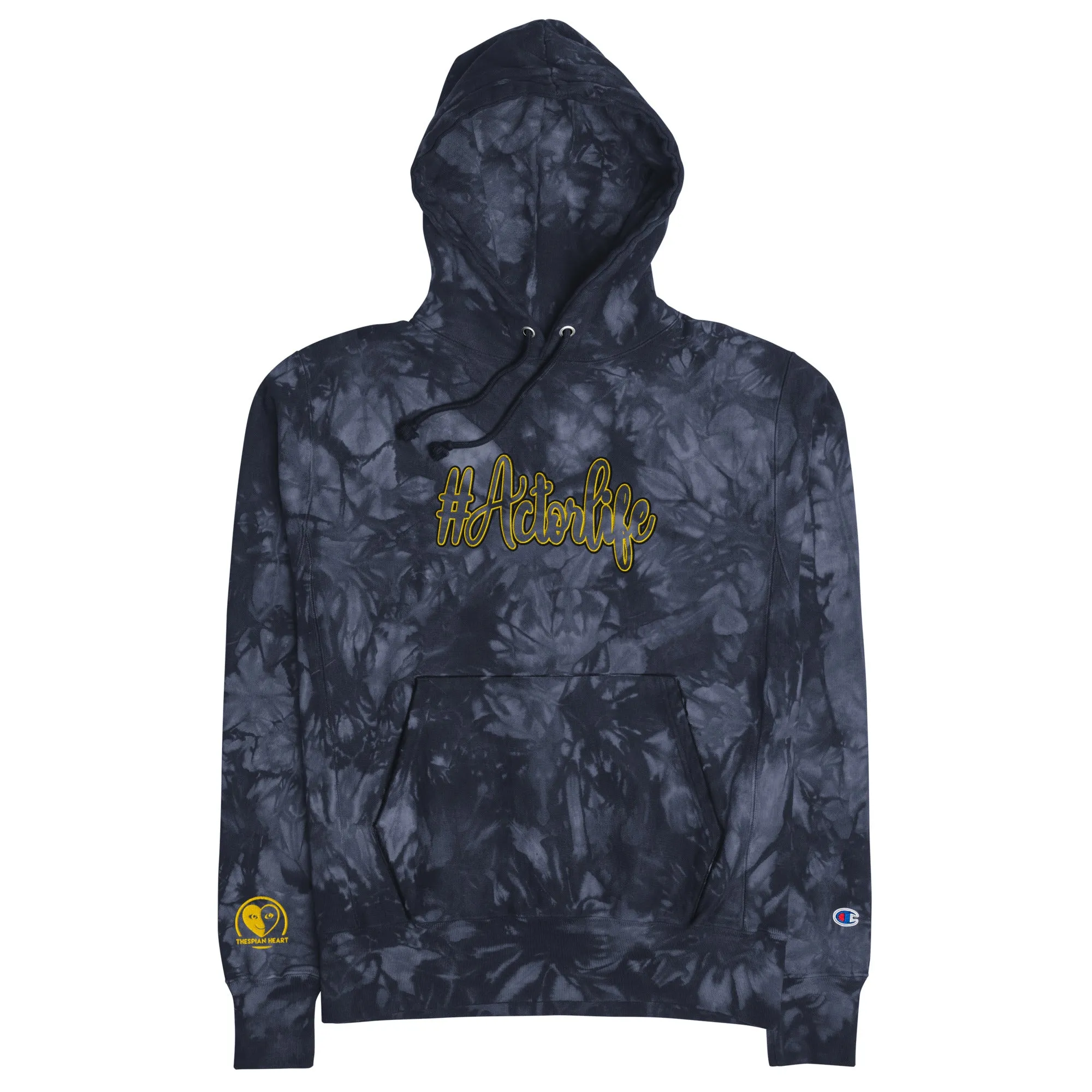#Actorlife - Embroidered Unisex Champion Tie-Dye THICK Hoodie