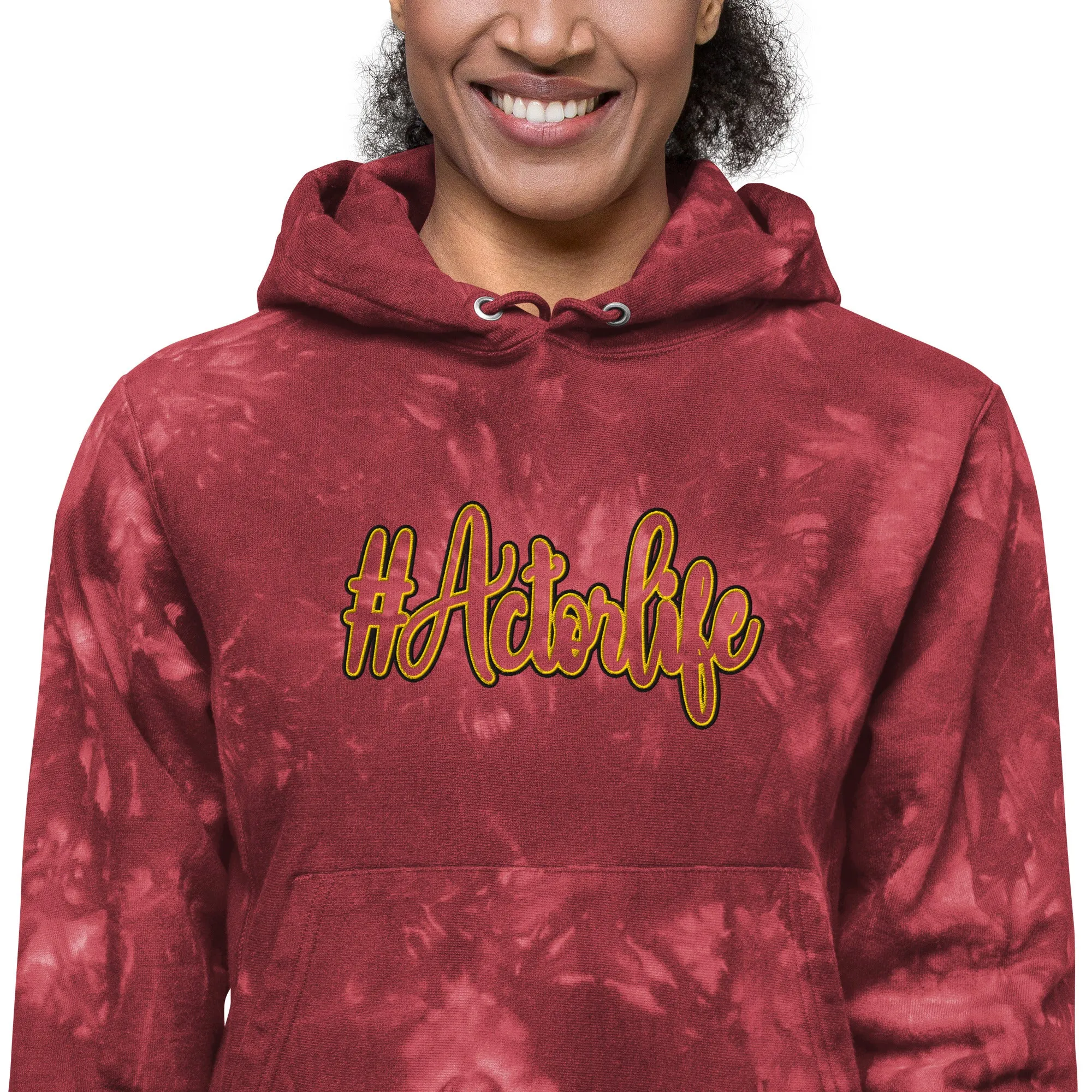 #Actorlife - Embroidered Unisex Champion Tie-Dye THICK Hoodie