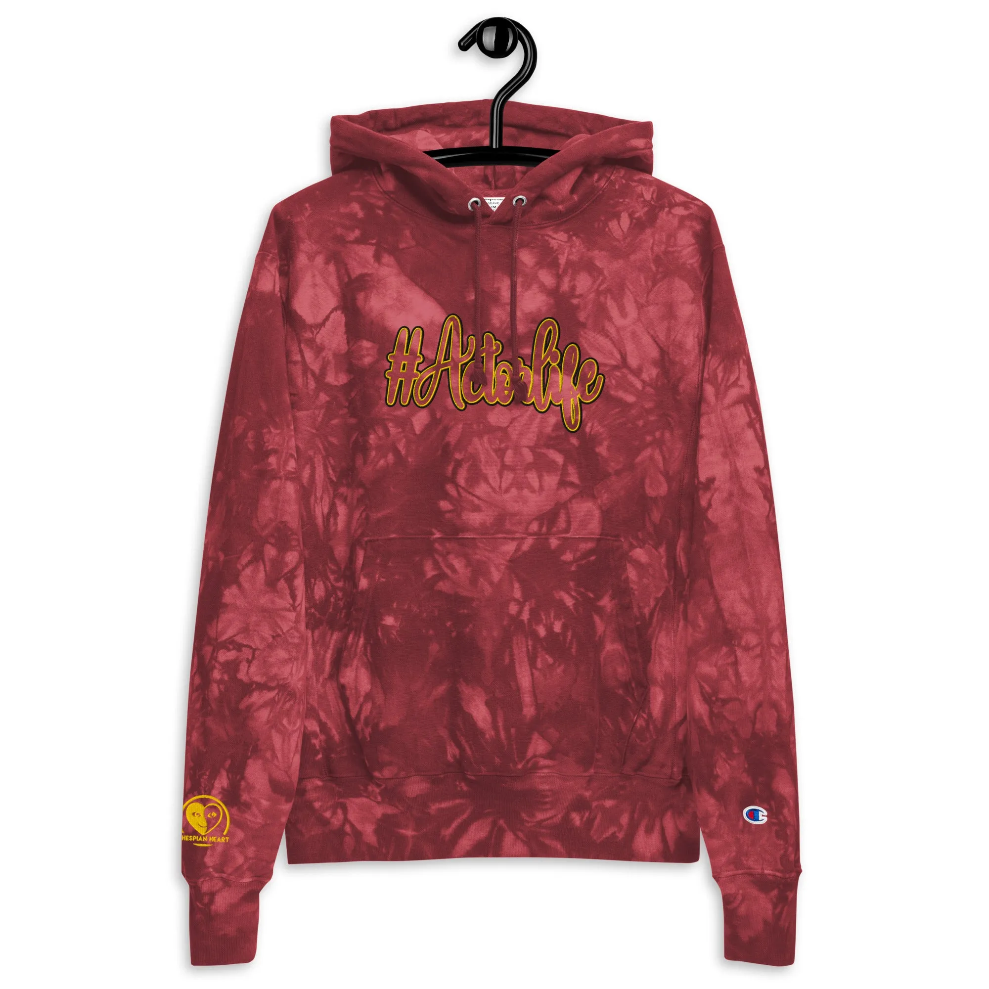 #Actorlife - Embroidered Unisex Champion Tie-Dye THICK Hoodie