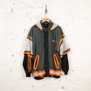 Adidas 90s Hooded Tracksuit Top Jacket - Green - XL