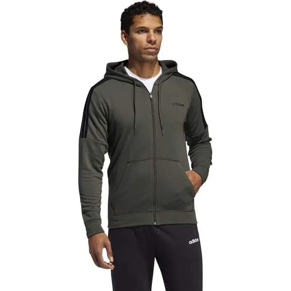 Adidas Men Hoodie Full Zip-Olive