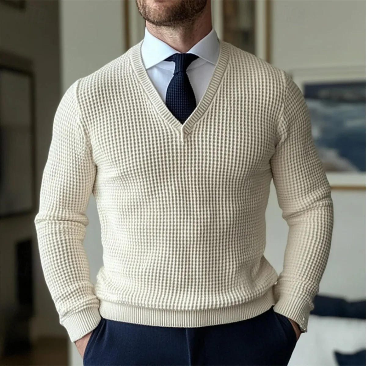 Alda | V-neck Sweater for Men