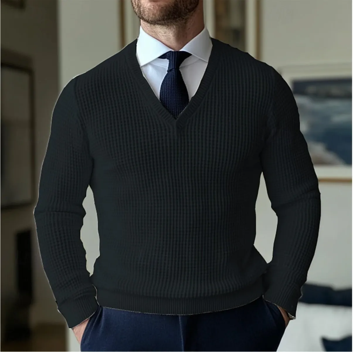 Alda | V-neck Sweater for Men