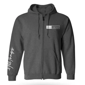 AllThngs "Char-coal" Zip Hoodie