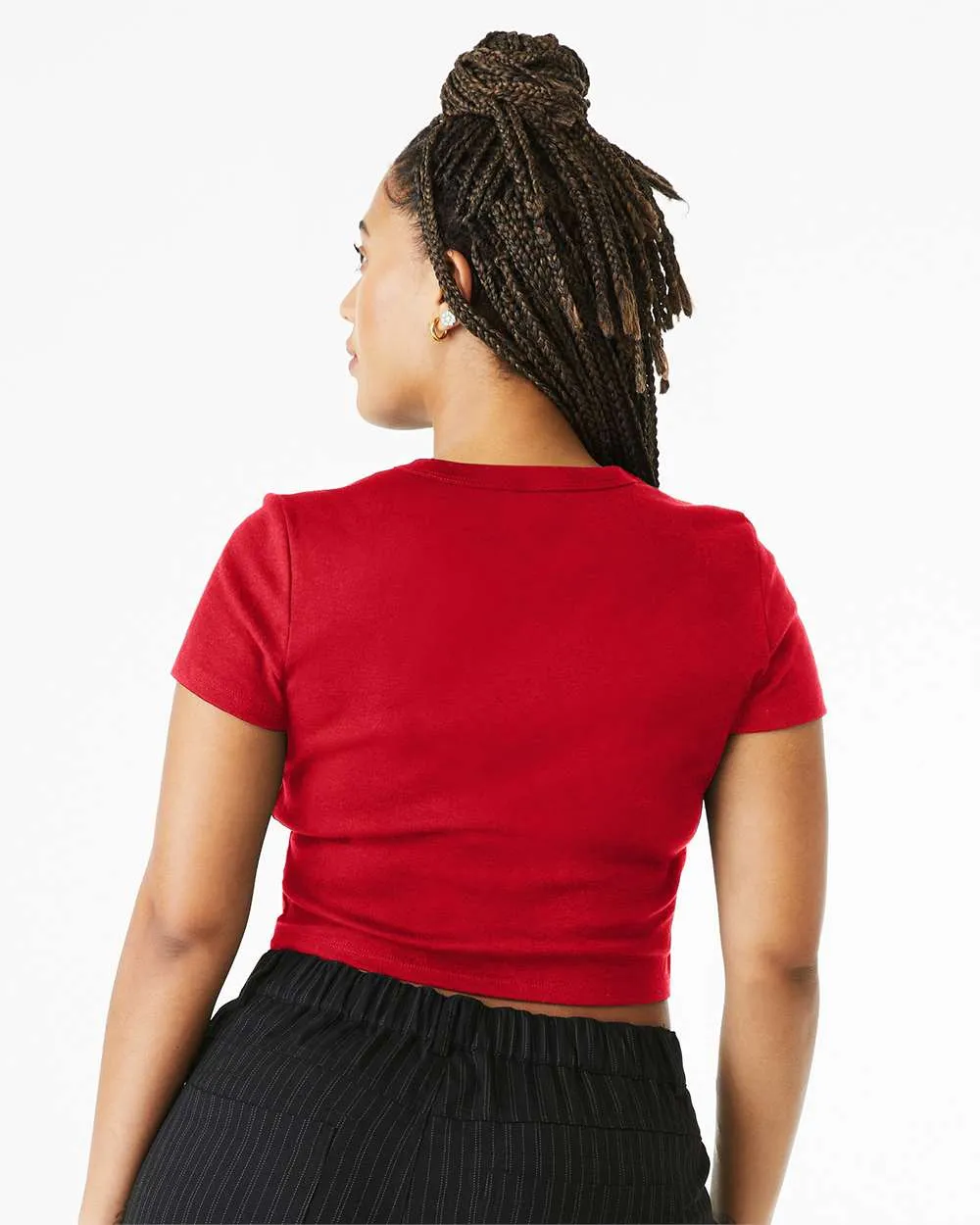 Alpha Chi Omega Cropped Baby Rib Tee - AXO