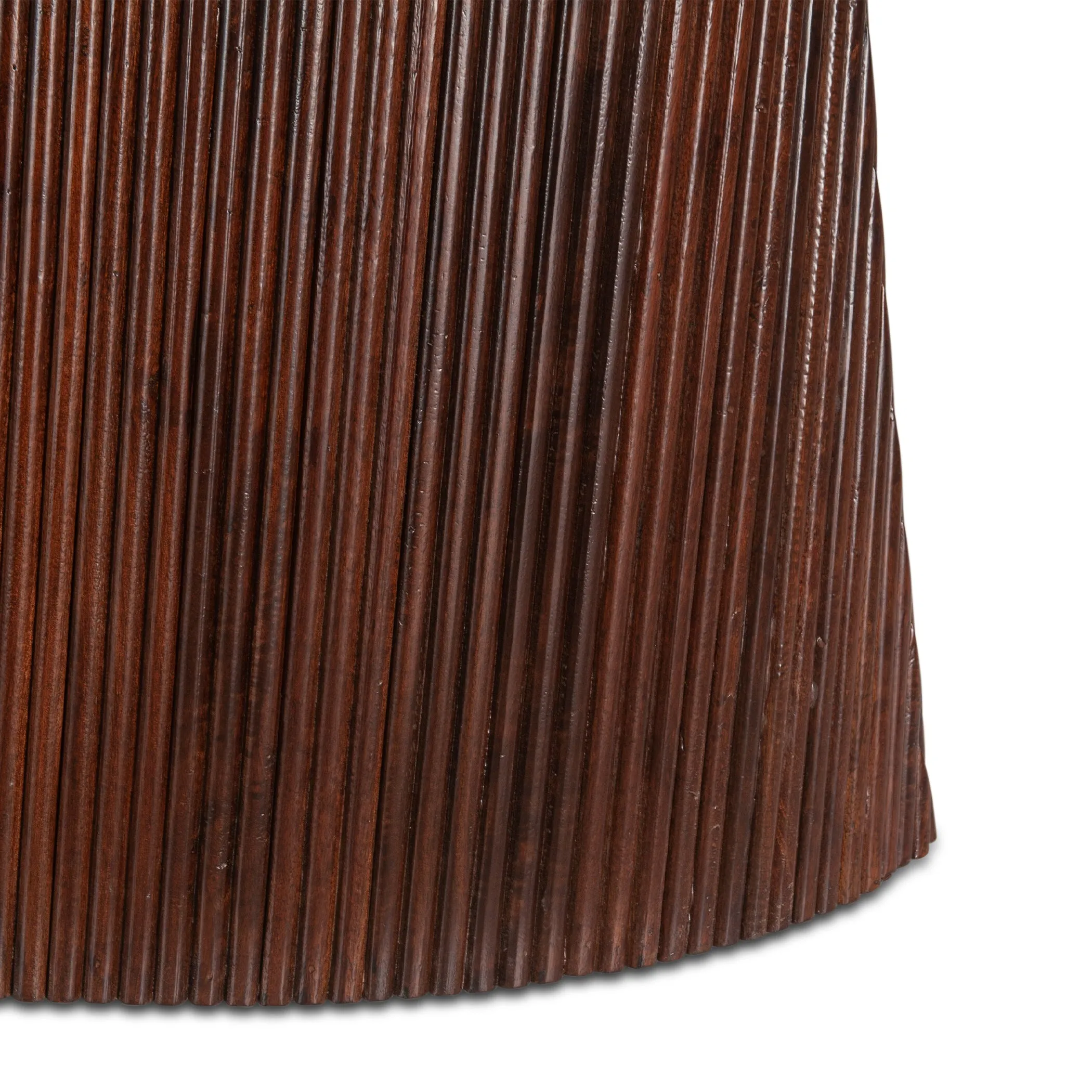 Amalfi Mango Wood and White Marble Dining Table