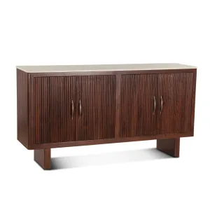 Amalfi Mango Wood and White Marble Sideboard