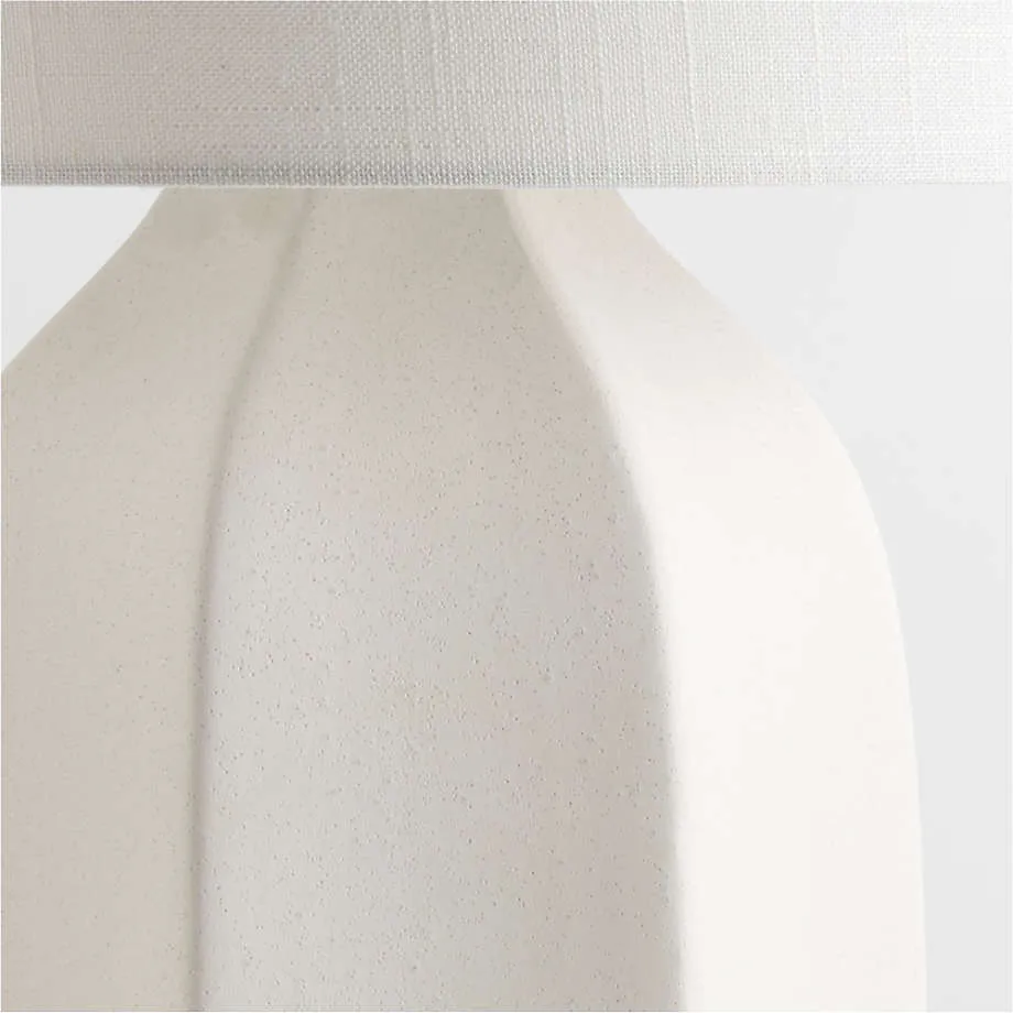 Amaryllis Small White Ceramic Table Lamp