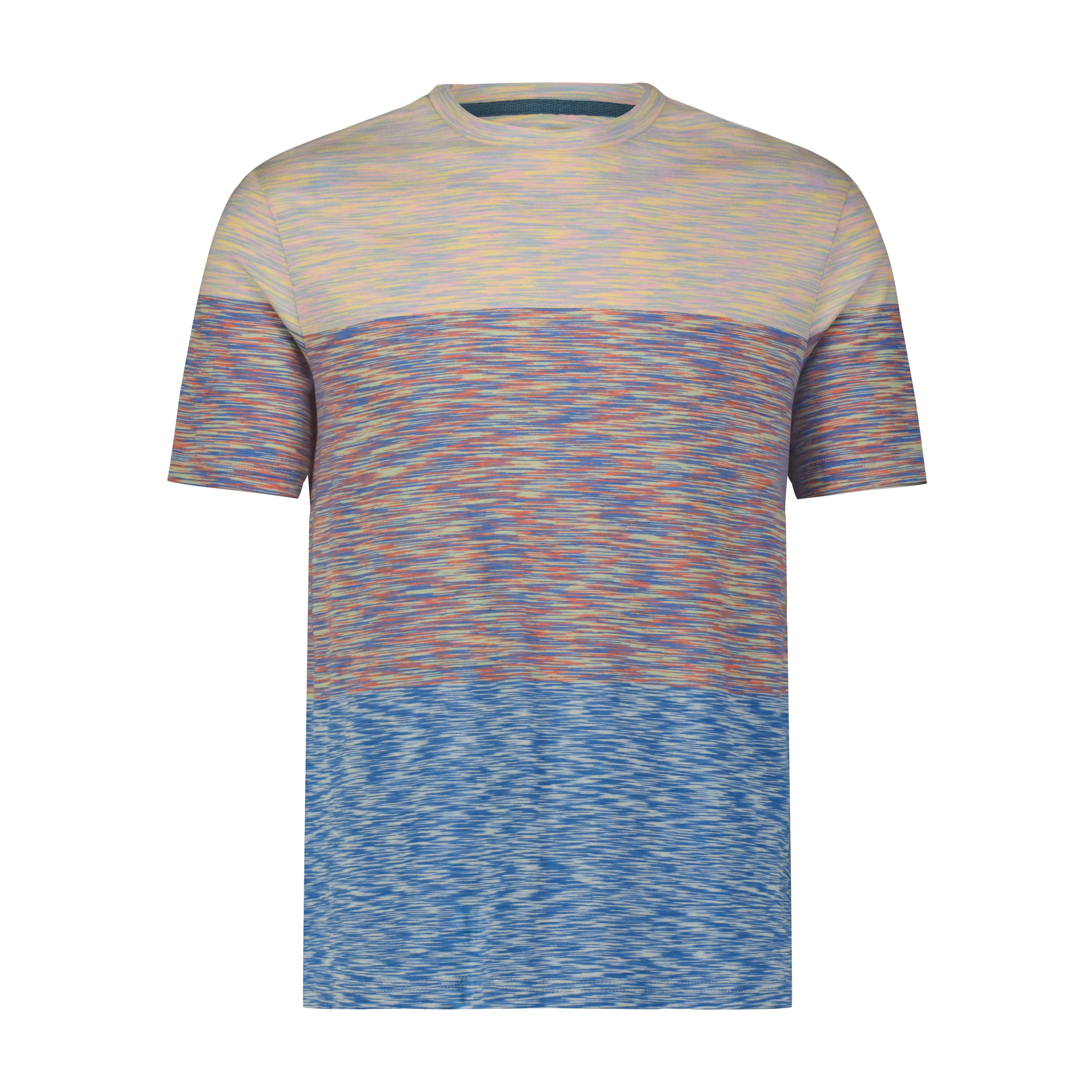 Aqua, Green, and Fuchsia Space Dyed Tee