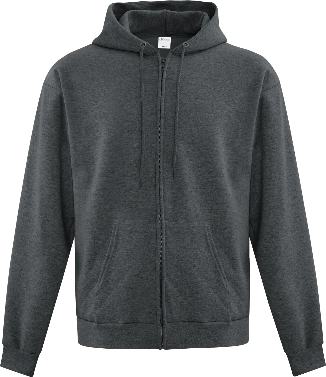 ATC™ EVERYDAY FULL ZIP HOODED SWEATSHIRT DARK HEATHER GREY