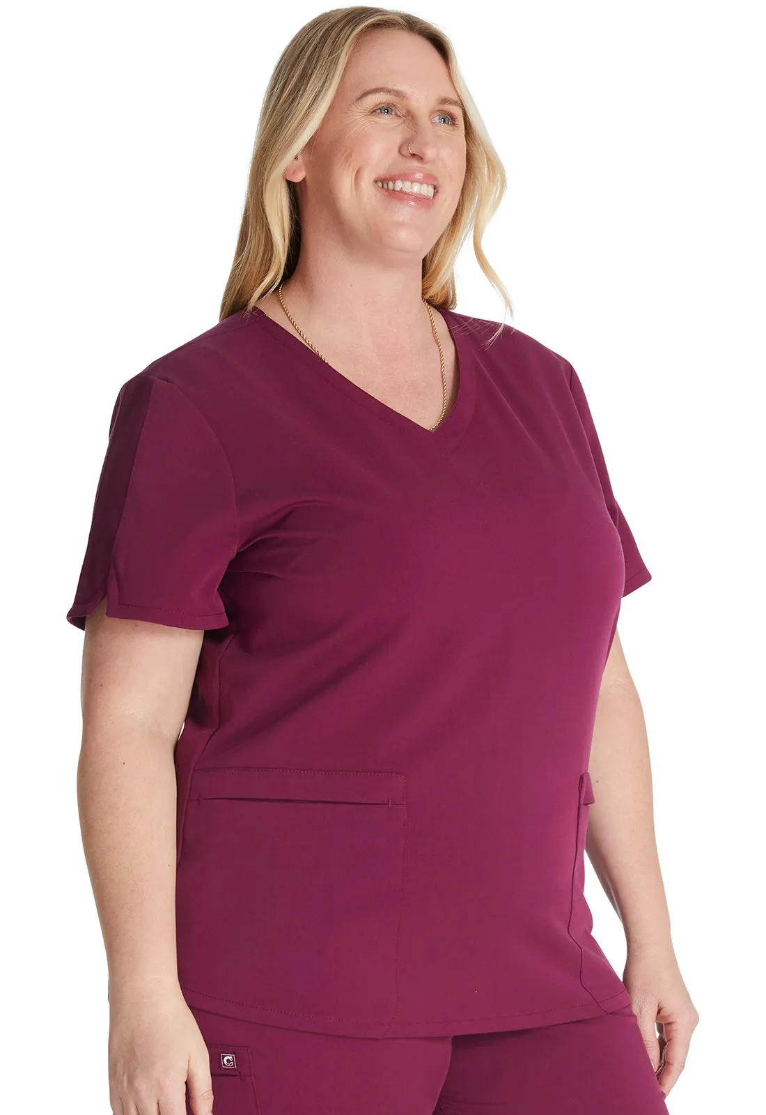 Atmos CK837A V-Neck Top Wine
