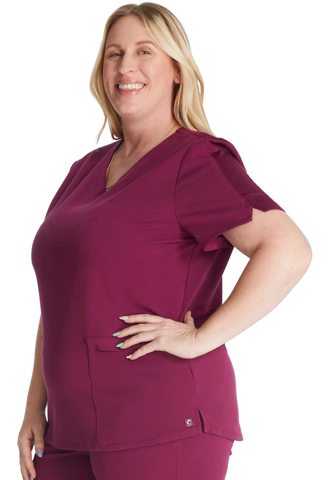 Atmos CK837A V-Neck Top Wine