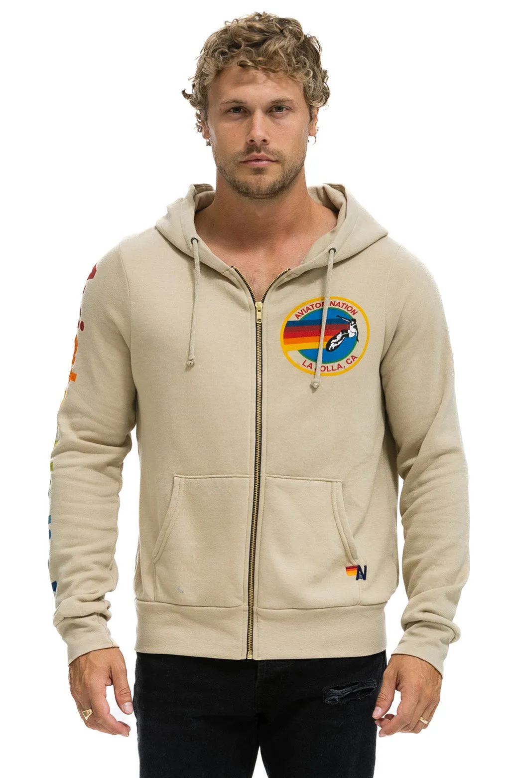 AVIATOR NATION LA JOLLA HOODIE - SAND