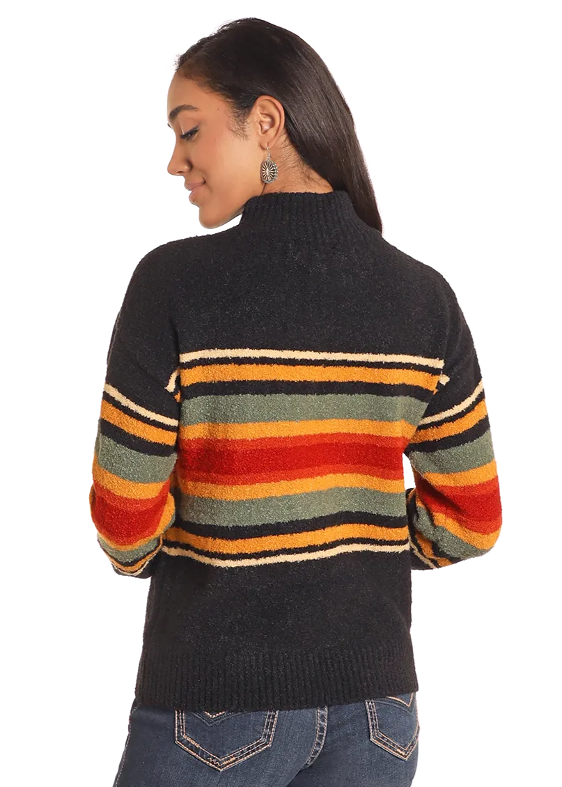 Aztec Mock Neck Sweater