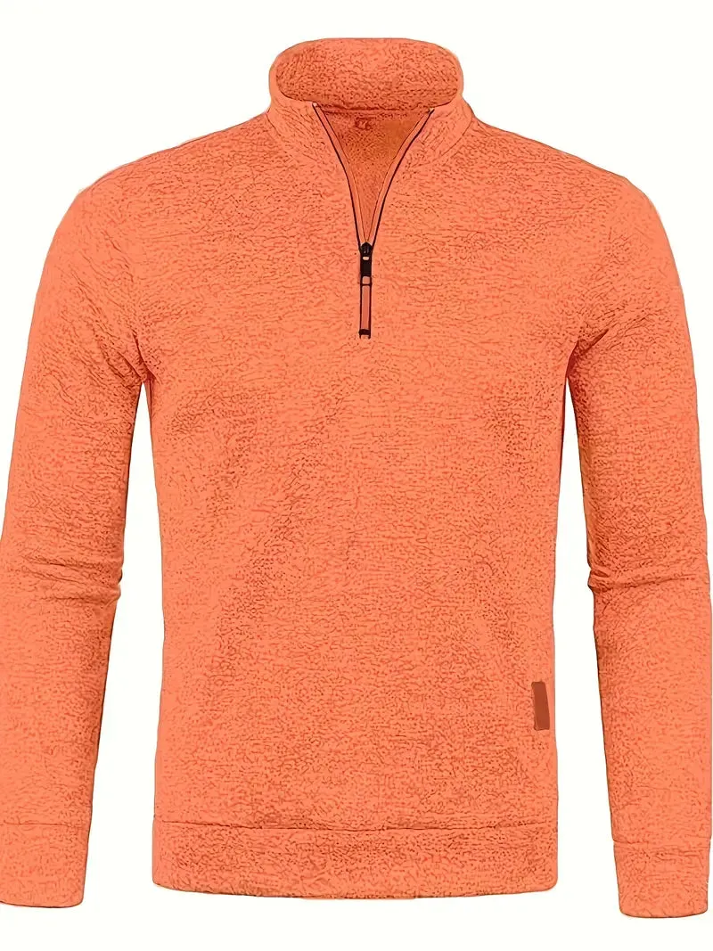 Bag - stylish fleece men's half-zip jumper
