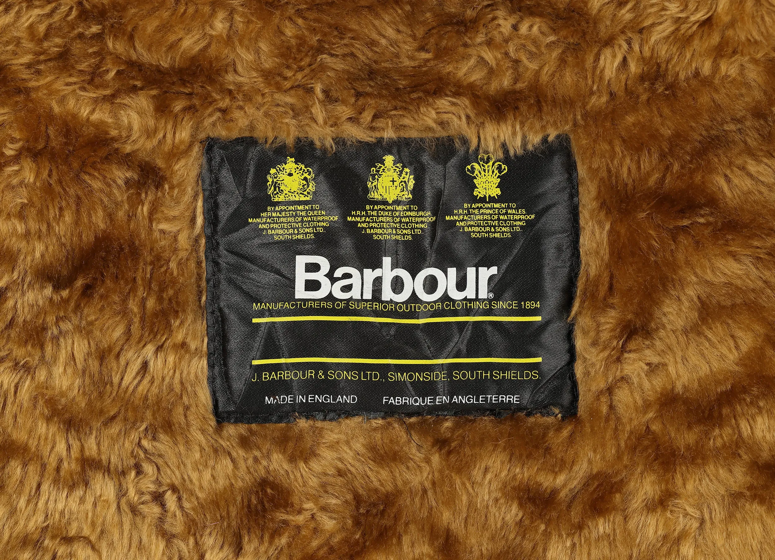 Barbour Attachable Pile Inner Lining - Gold - 34/36/40/42/44/48/50/52