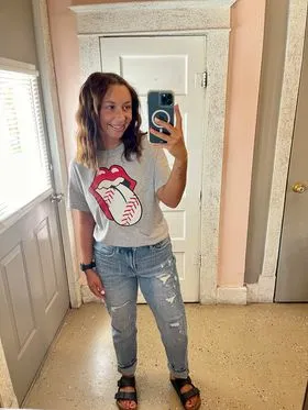 Baseball Lips Tee