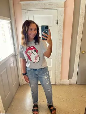 Baseball Lips Tee