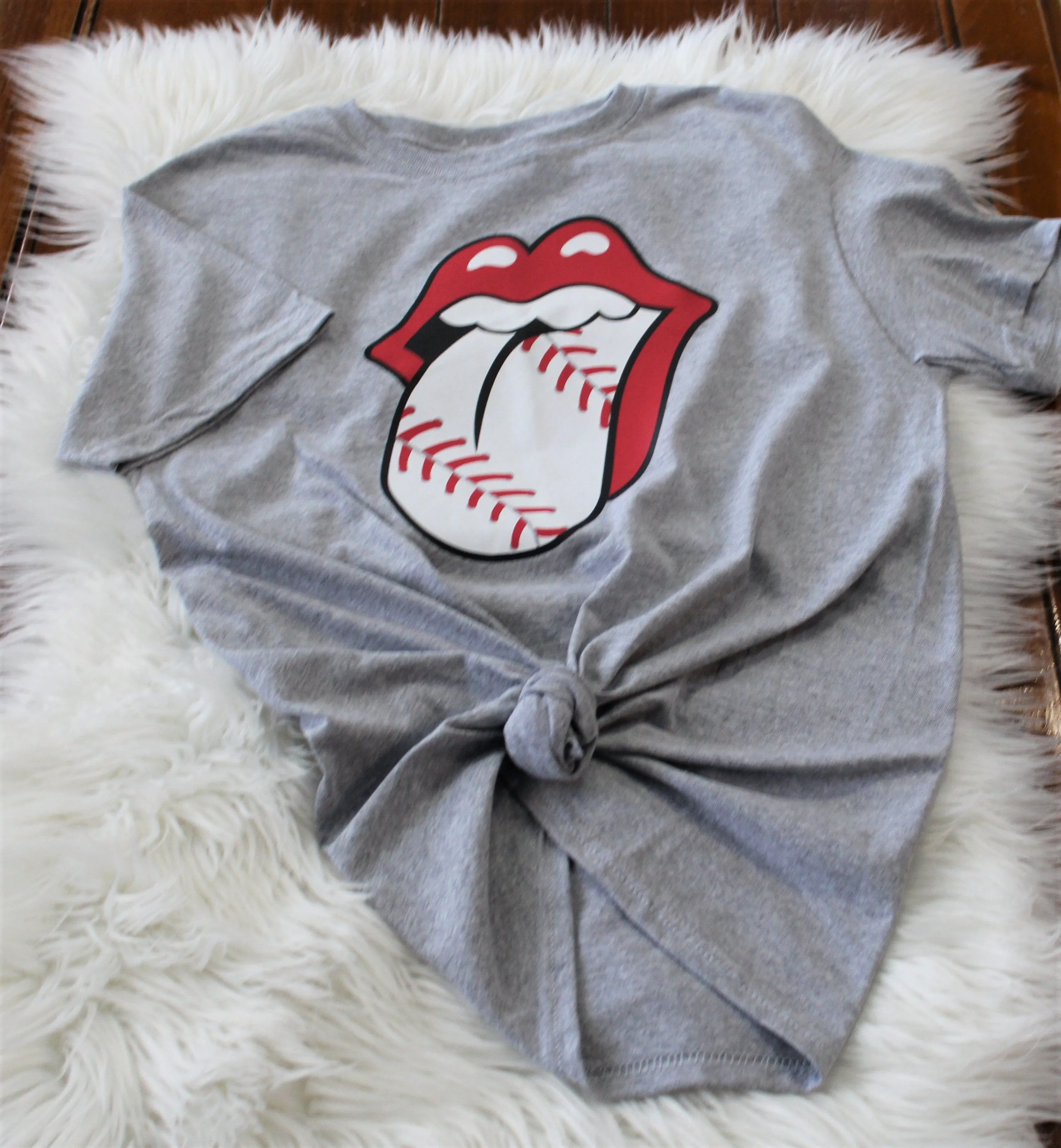 Baseball Lips Tee