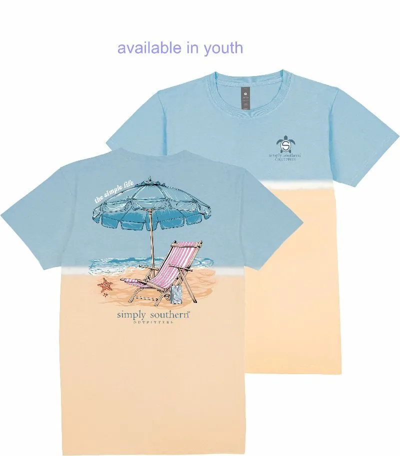 Beach Chair Short Sleeve Tie Dye Tee by Simply Southern (Ships Mid-March)
