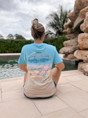 Beach Chair Short Sleeve Tie Dye Tee by Simply Southern (Ships Mid-March)