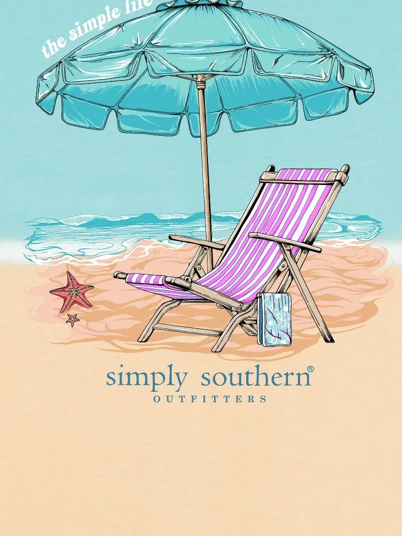 Beach Chair Short Sleeve Tie Dye Tee by Simply Southern (Ships Mid-March)