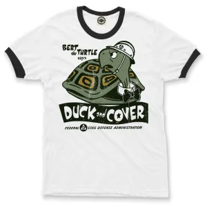 Bert The Turtle "Duck & Cover" Men's Ringer Tee