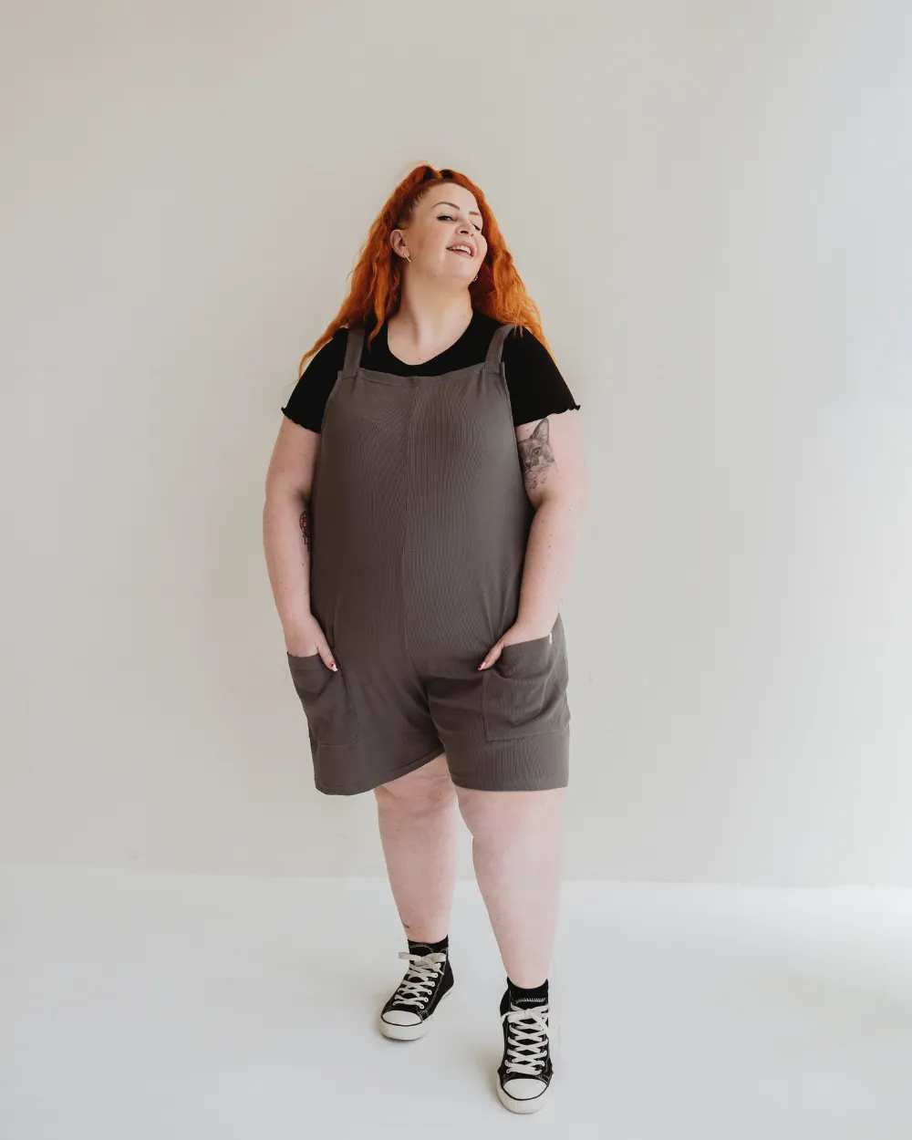 Betsy Midnight Grey Playsuit